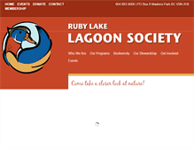 Tablet Screenshot of lagoonsociety.com